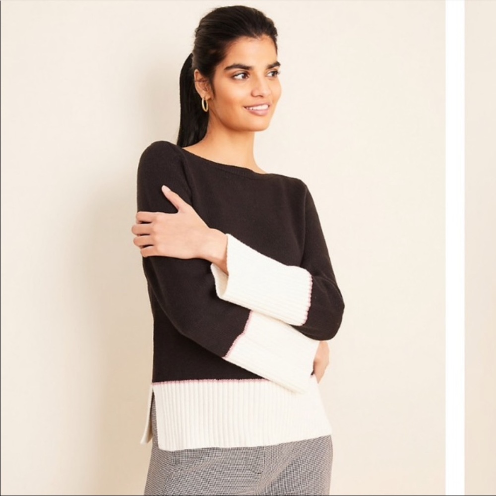 NWT Ann Taylor Black Sweater